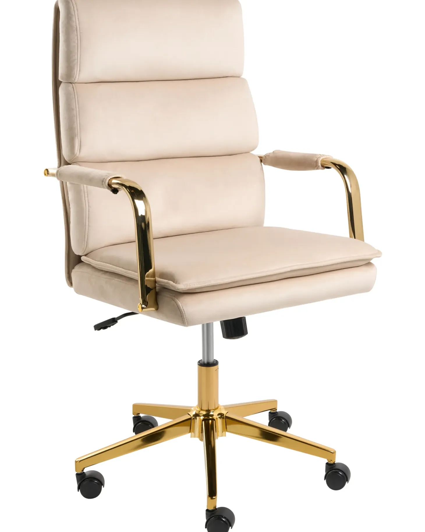 Kontorstol VAMURE Velour Lys Beige