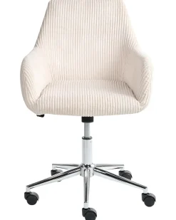 Kontorstol WELLSTON Fløjl Lys Beige