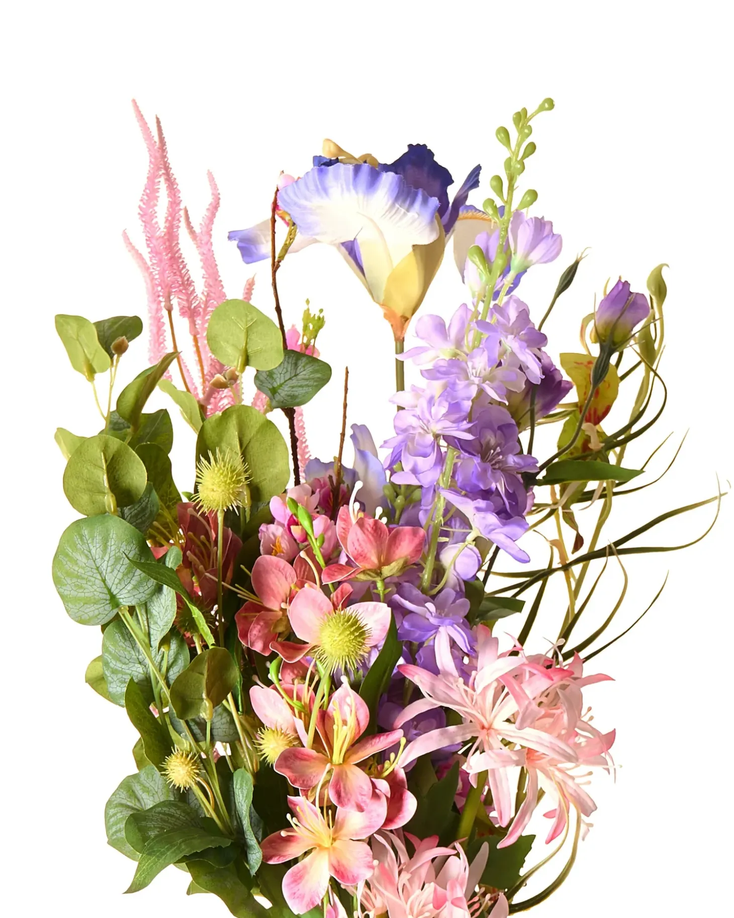 Kunstig blomsterbuket ARGALO 80 cm Multifarvet