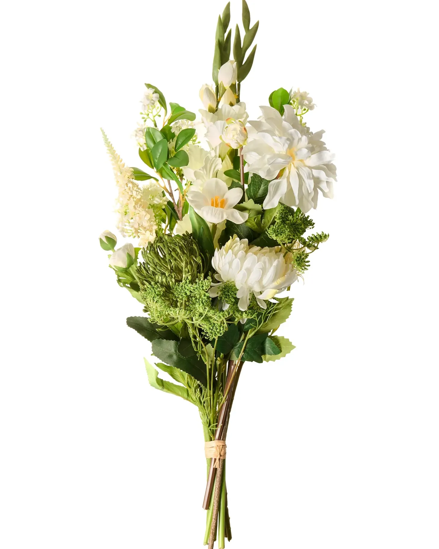 Kunstig blomsterbuket LOURO 70 cm Hvid