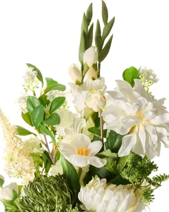Kunstig blomsterbuket LOURO 70 cm Hvid