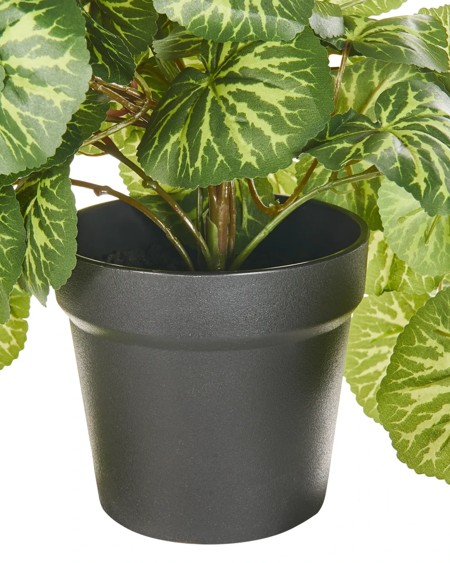 Kunstig hængeplante STRAWBERRY BEGONIA 37 cm Grøn