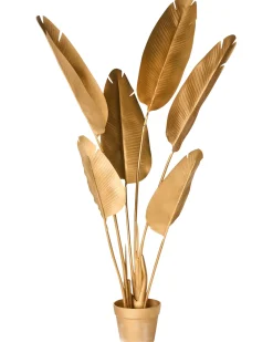 Kunstig plante BANANA TREE 123 cm Guld