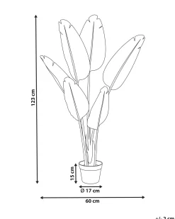 Kunstig plante BANANA TREE 123 cm Guld
