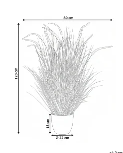 Kunstig plante BRISTLEGRASS 120 cm Orange