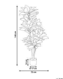 Kunstig plante CODIAEUM 140 cm Grøn