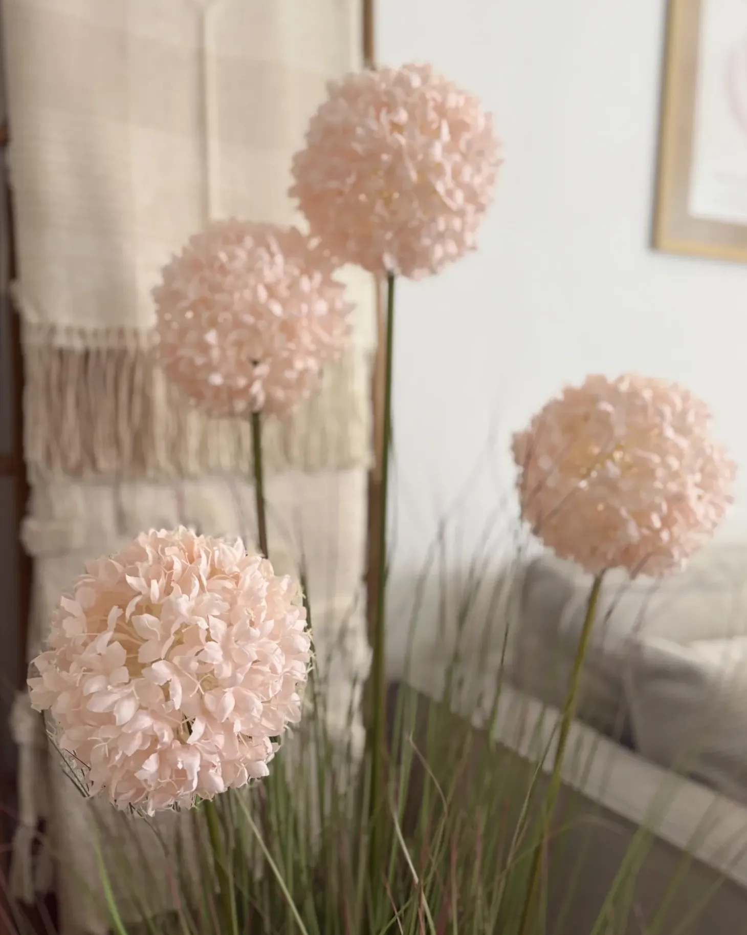 Kunstig plante SNOWBALL BUSH 120 cm Lyserød