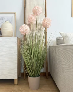 Kunstig plante SNOWBALL BUSH 120 cm Lyserød