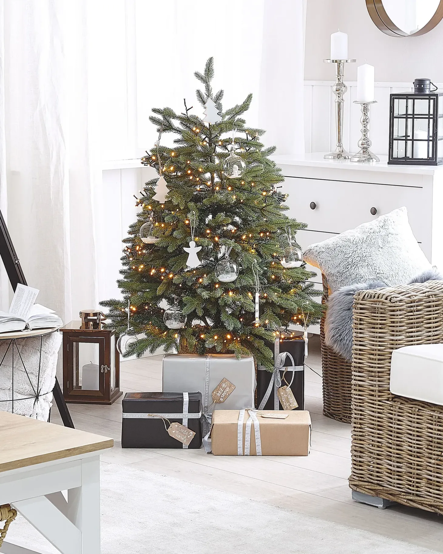 Kunstigt juletræ HUXLEY 120 cm Grøn