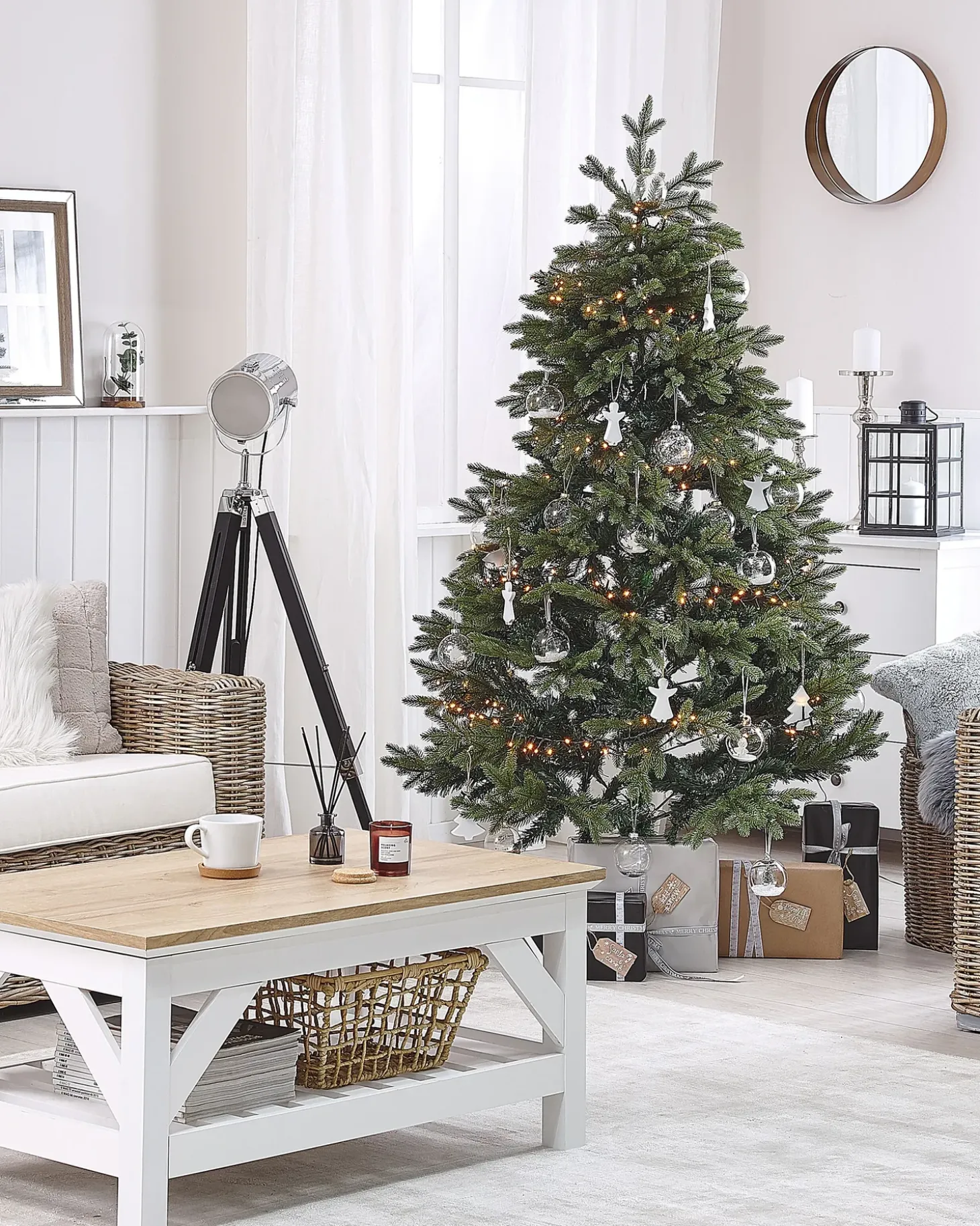 Kunstigt juletræ HUXLEY 180 cm Grøn