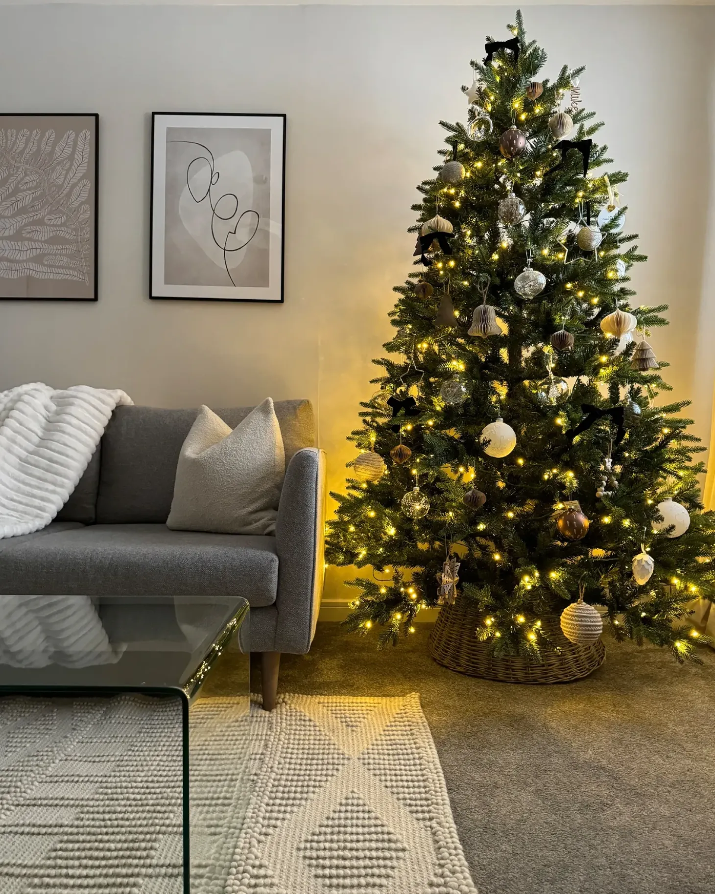 Kunstigt juletræ LED FIDDLE 210 cm Grøn