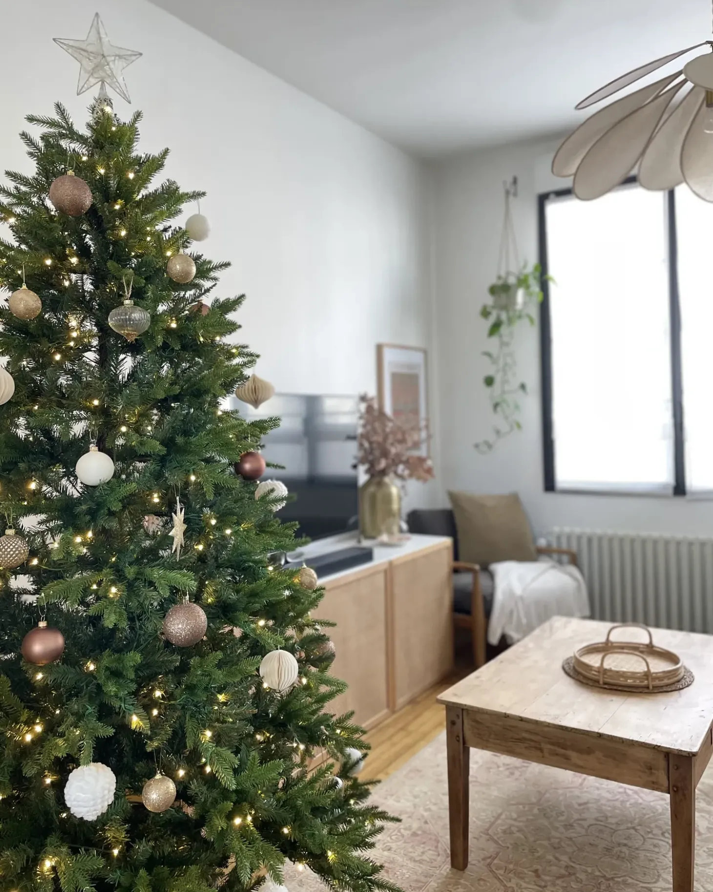 Kunstigt juletræ LED FIDDLE 210 cm Grøn