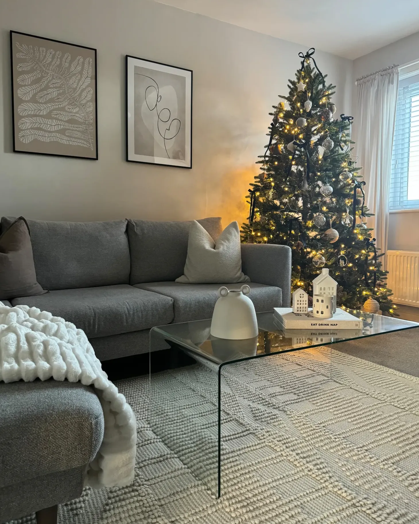 Kunstigt juletræ LED FIDDLE 210 cm Grøn