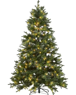 Kunstigt juletræ LED FIDDLE 210 cm Grøn