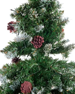 Kunstigt juletræ LED PALOMAR 180 cm Mørkegrøn