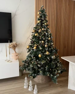 Kunstigt juletræ LED PALOMAR 210 cm Grøn