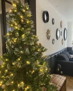 Kunstigt juletræ LED PALOMAR 210 cm Grøn