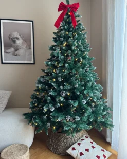 Kunstigt juletræ LED PALOMAR 210 cm Grøn