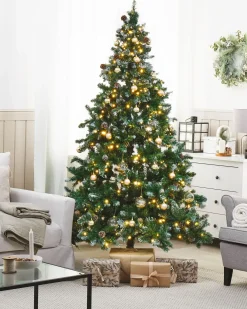Kunstigt juletræ LED PALOMAR 210 cm Grøn