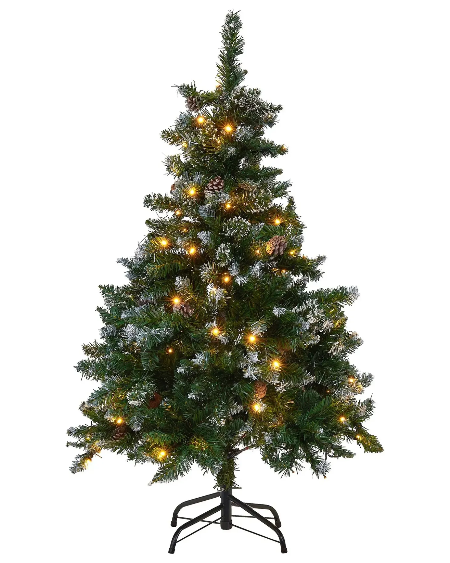Kunstigt juletræ LED PALOMAR 120 cm Mørkegrøn