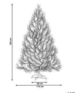 Kunstigt juletræ TALBOT 180 cm Lysebrun