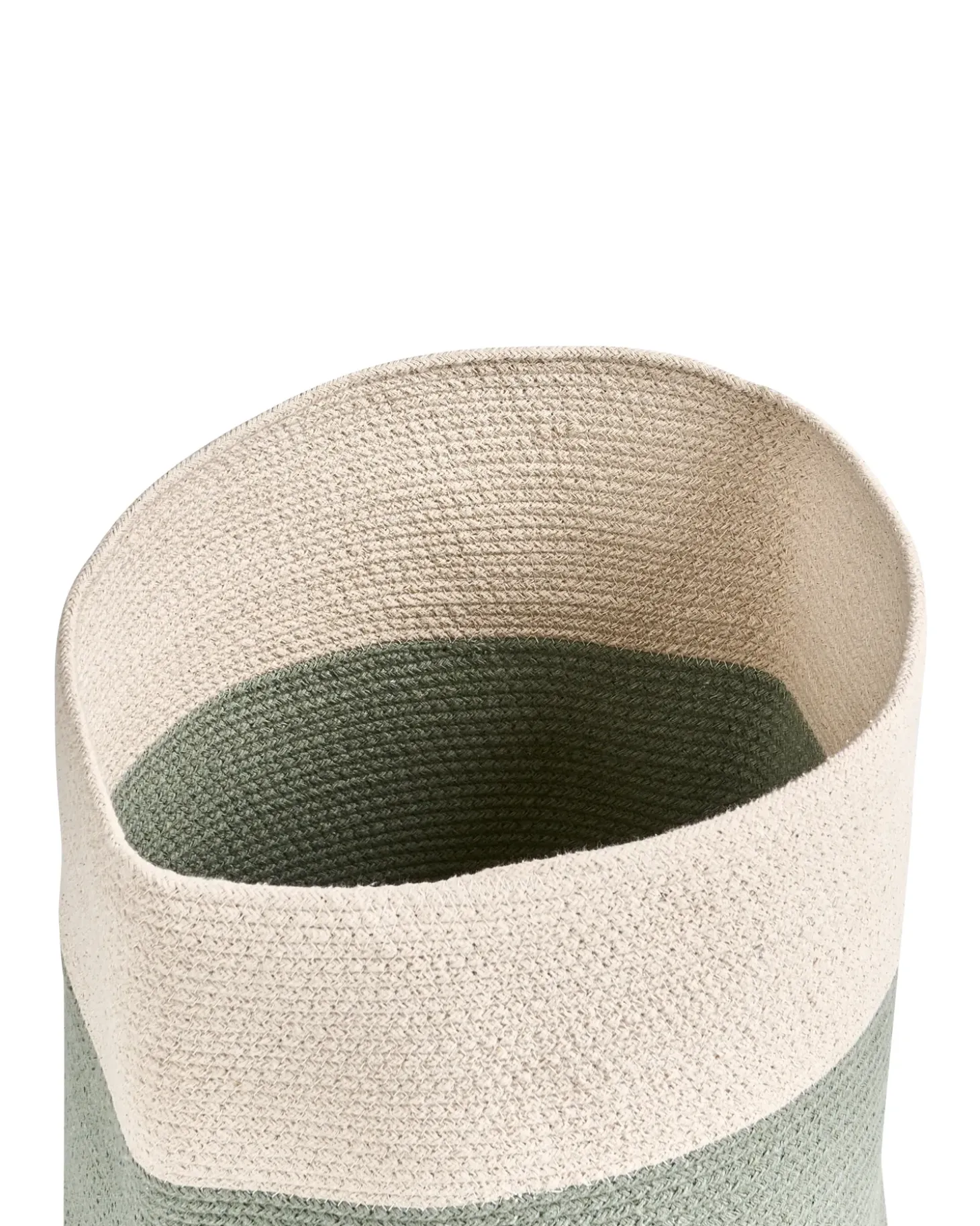 Kurv SILOPI Bomuld Beige/grøn