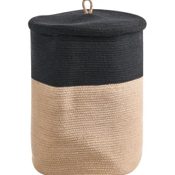 Kurv SILOPI Bomuld Sort/beige