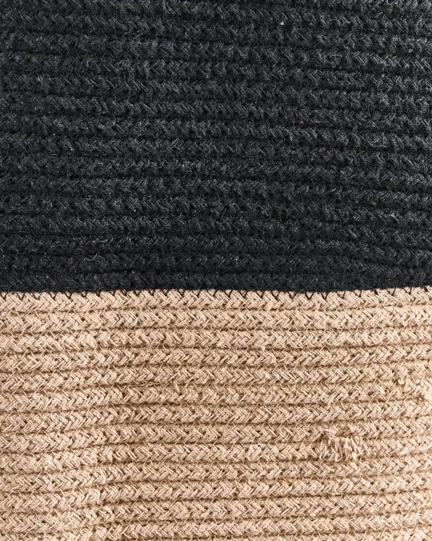 Kurv SILOPI Bomuld Sort/beige