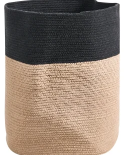 Kurv SILOPI Bomuld Sort/beige
