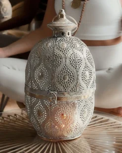 Lanterne AMORGOS Metal 34 cm Guld