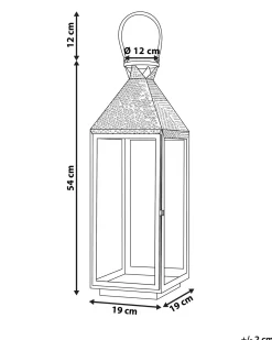 Lanterne BALI Rustfrit stål 54 cm Sort