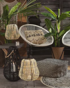Lanterne BERKNER Piletræ 44 cm Naturlig