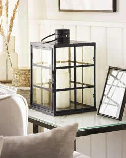 Lanterne BINTAN Metal 33 cm Sort