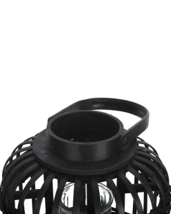 Lanterne BORACAY Bambus 30 cm Sort