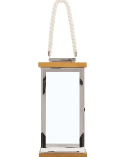 Lanterne BORNEO Metal 41 cm Sølv