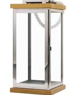 Lanterne BORNEO Metal 41 cm Sølv