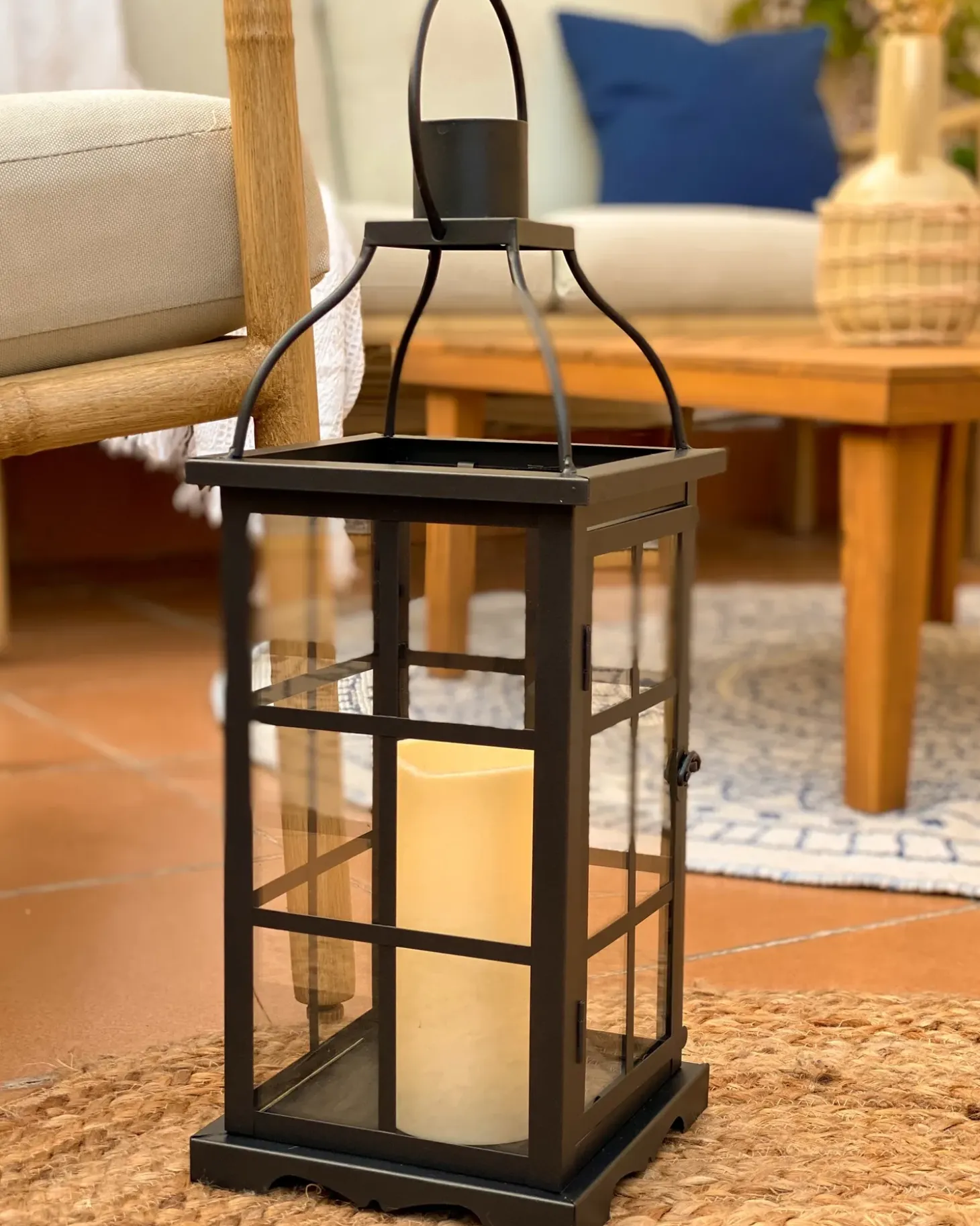 Lanterne CLARA Metal 42 cm Sort