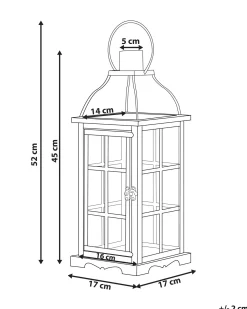 Lanterne CLARA Metal 52 cm Sort