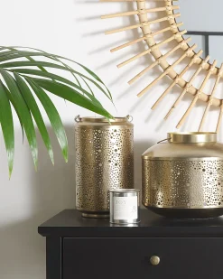 Lanterne CORFU Metal 25 cm Guld