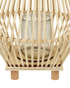 Lanterne LEYTE Piletræ 58 cm Lysebrun