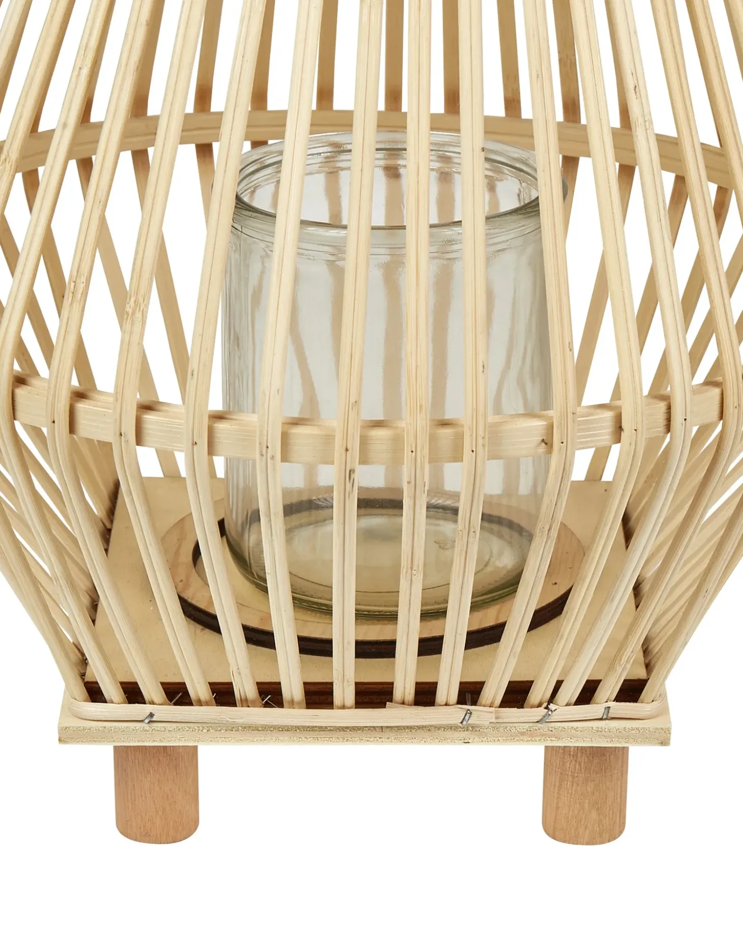 Lanterne LEYTE Piletræ 58 cm Lysebrun