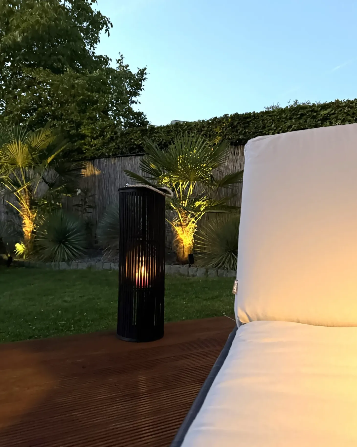 Lanterne LUZON Piletræ 80 cm Sort