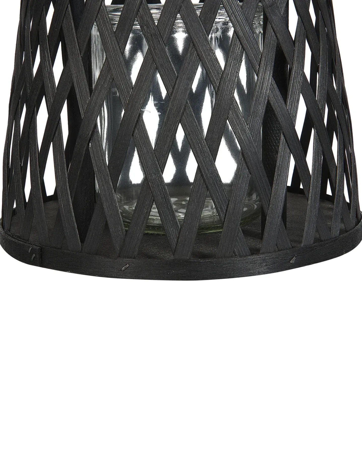 Lanterne MACTAN Bambus 38 cm Sort