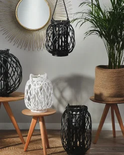 Lanterne MAURITIUS Piletræ 40 cm Sort