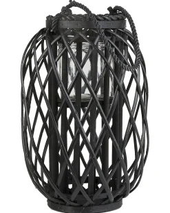 Lanterne MAURITIUS Piletræ 40 cm Sort