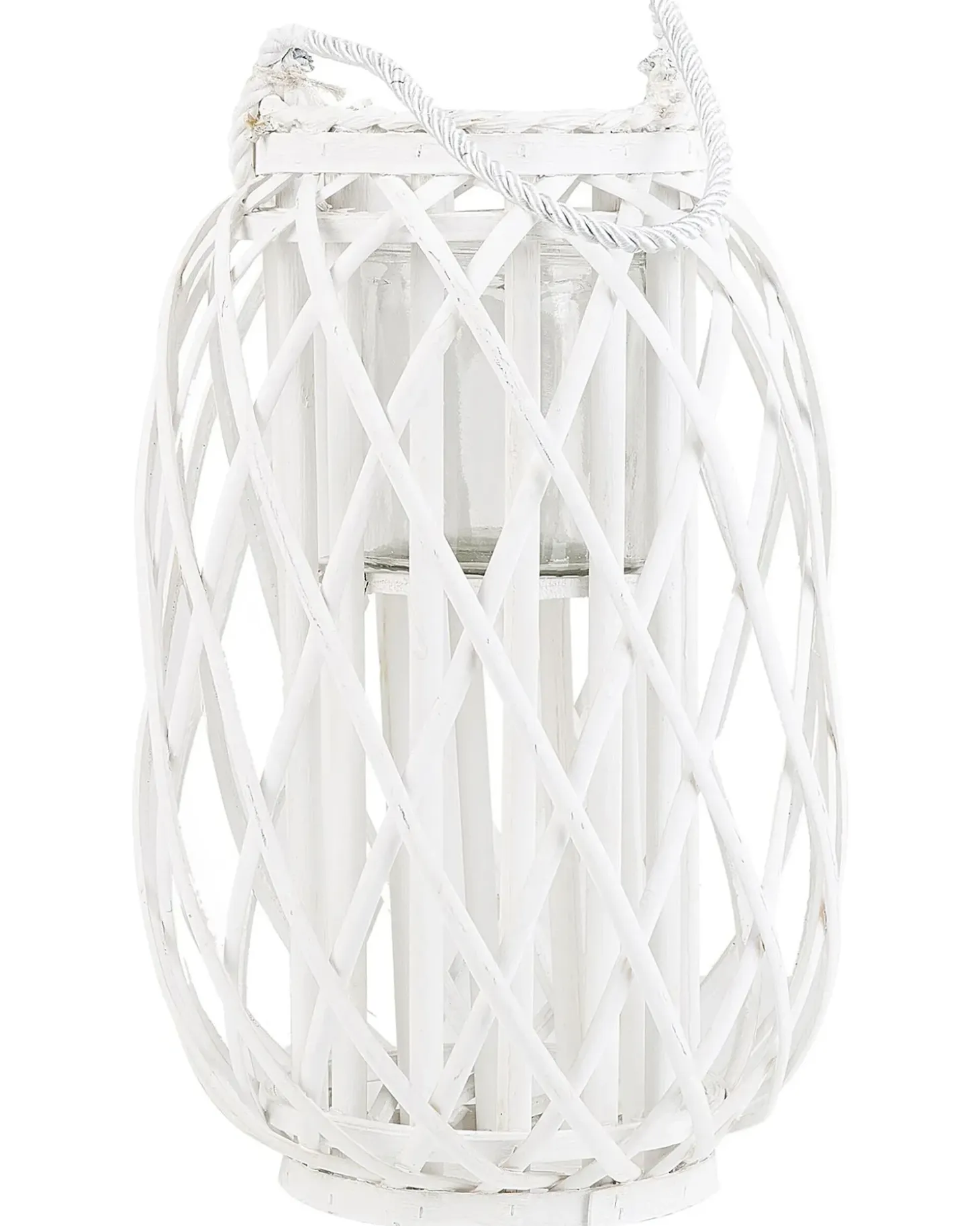 Lanterne MAURITIUS Piletræ 40 cm Hvid