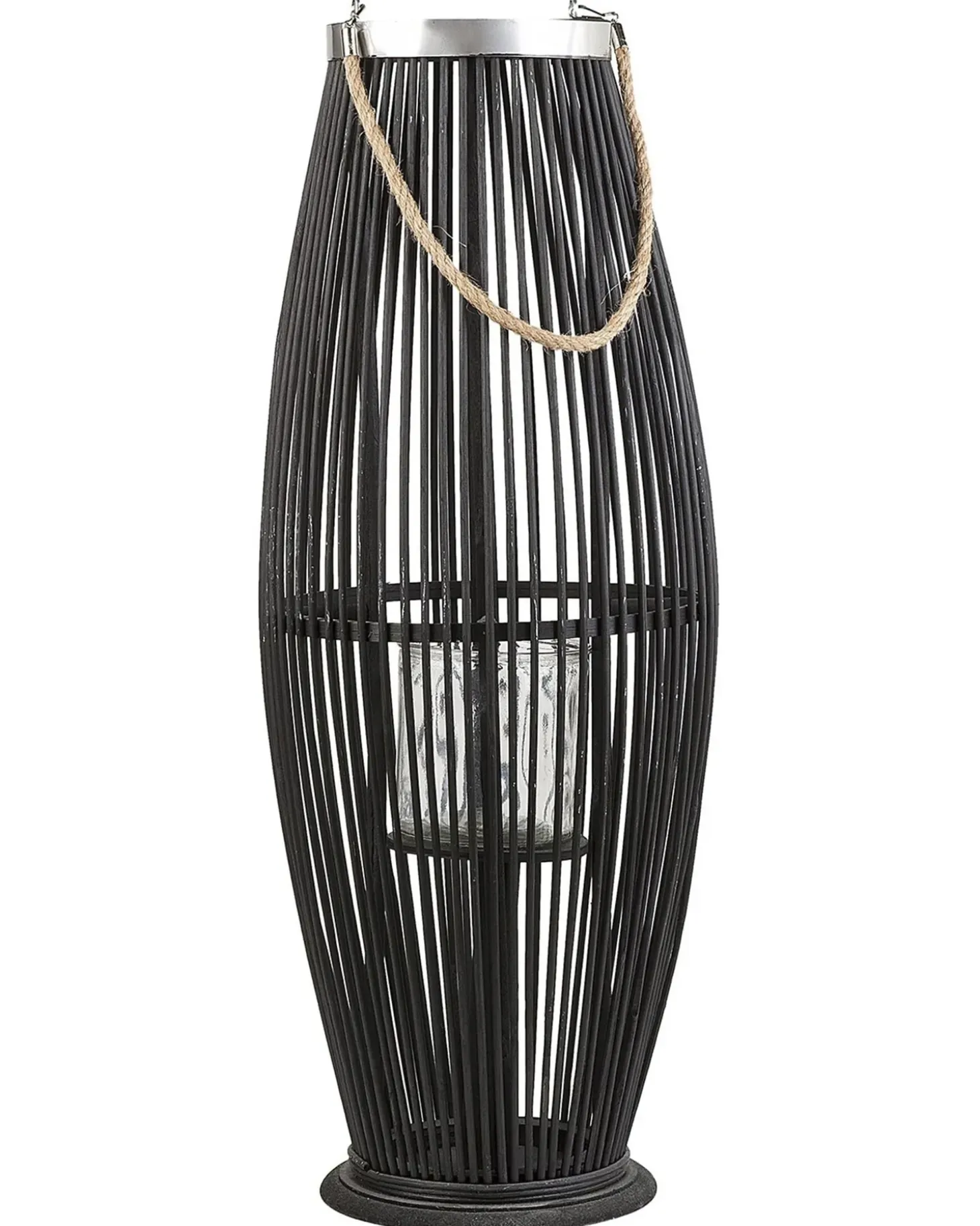 Lanterne TAHITI Bambus 72 cm Sort