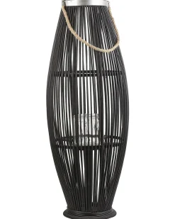 Lanterne TAHITI Bambus 84 cm Sort