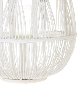 Lanterne TONGA Bambus 56 cm Hvid
