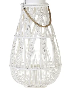 Lanterne TONGA Bambus 56 cm Hvid